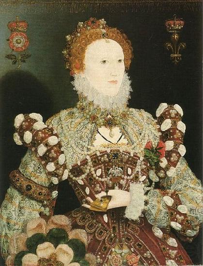 Nicholas Hilliard Elizabeth I, the Pelican portrait, France oil painting art